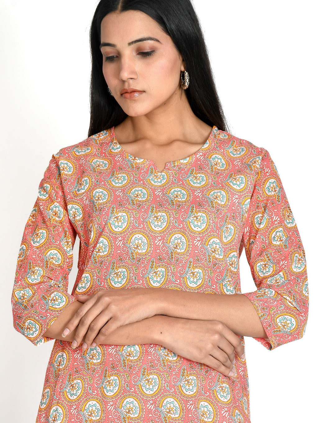 Women Peach Colored Night Suit For Girls