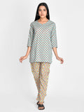 Women Pure Cotton Floral Printed Night Suit for girls