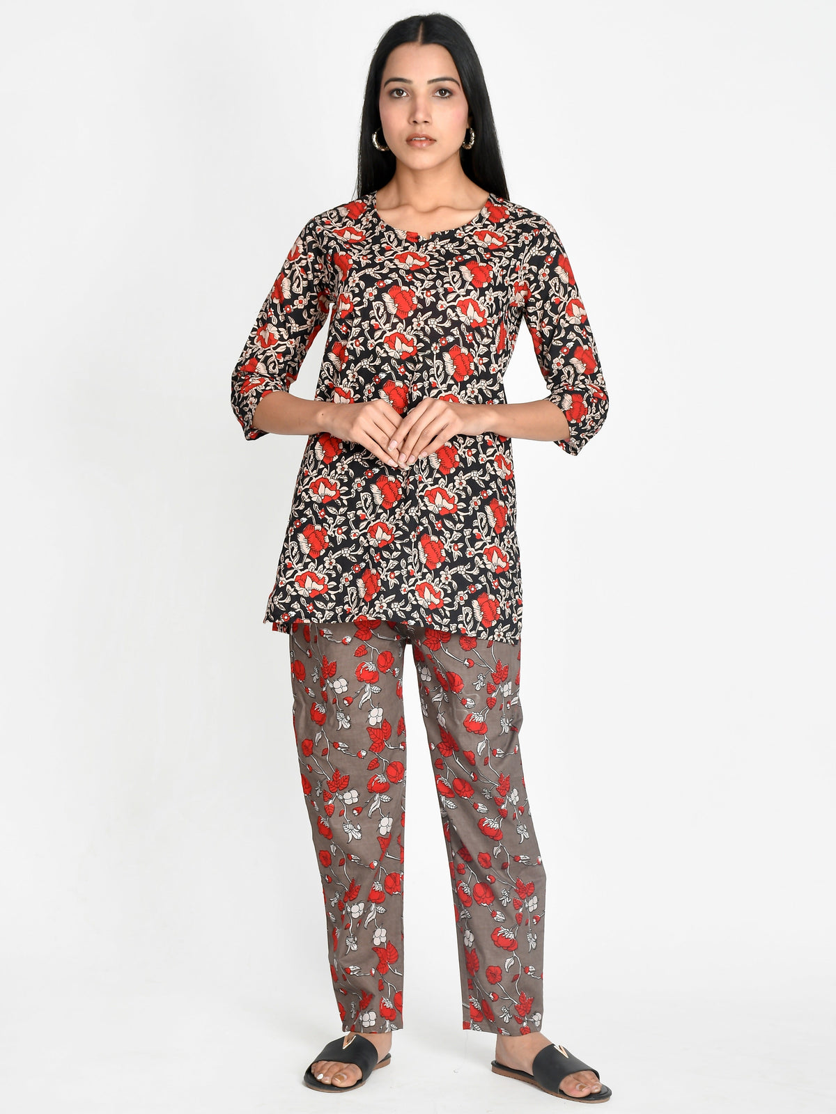Pure Cotton printed Night suit For women/girls